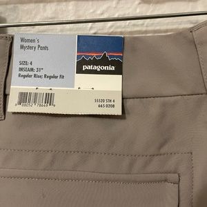 Patagonia. Women’s Mystery Pants size 4 Mushroom
